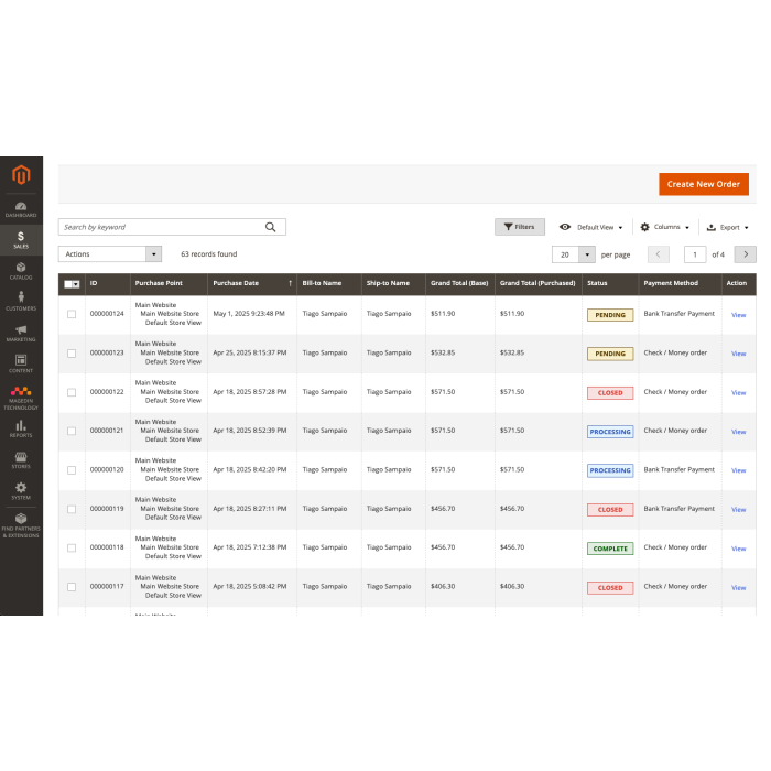 Colored Order Status for Magento 2