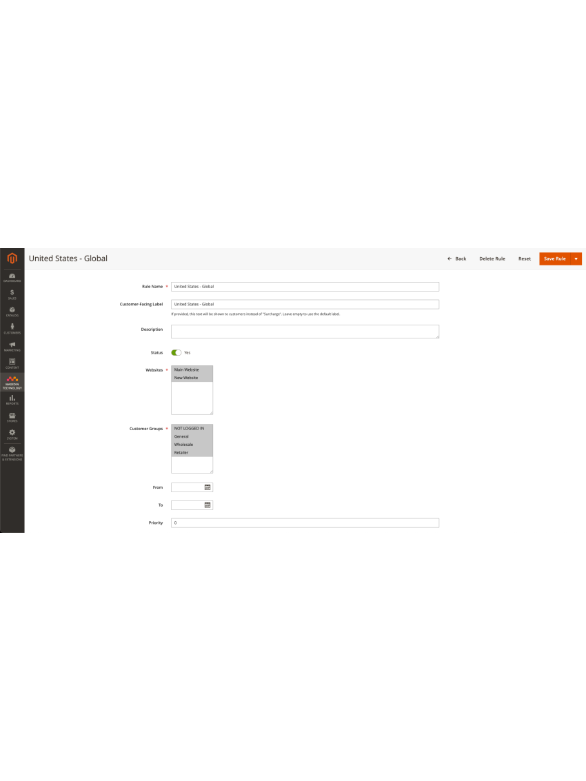 Advanced Surcharge/Extra Fee Rule for Magento 2