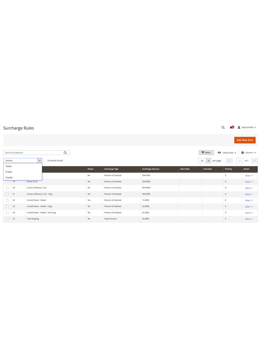 Advanced Surcharge/Extra Fee Rule for Magento 2